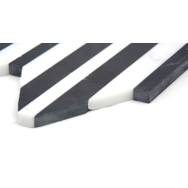 BIZOU - 0.57X5/10X12, WHITE/BLACK, POLISHED